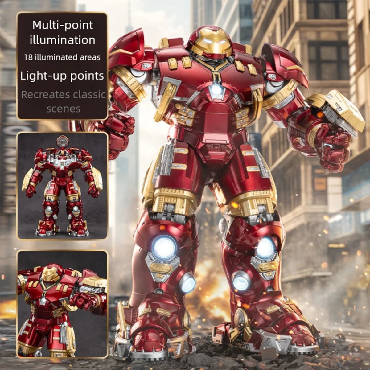 ZD Toys 1/10 Scale Marvel Iron Man MK44 Hulkbuster - Inaboxstore