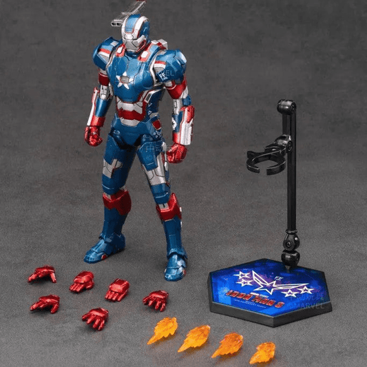 ZD Toys Iron Patriot 1/10 Scale Figure NON LED - Inaboxstore