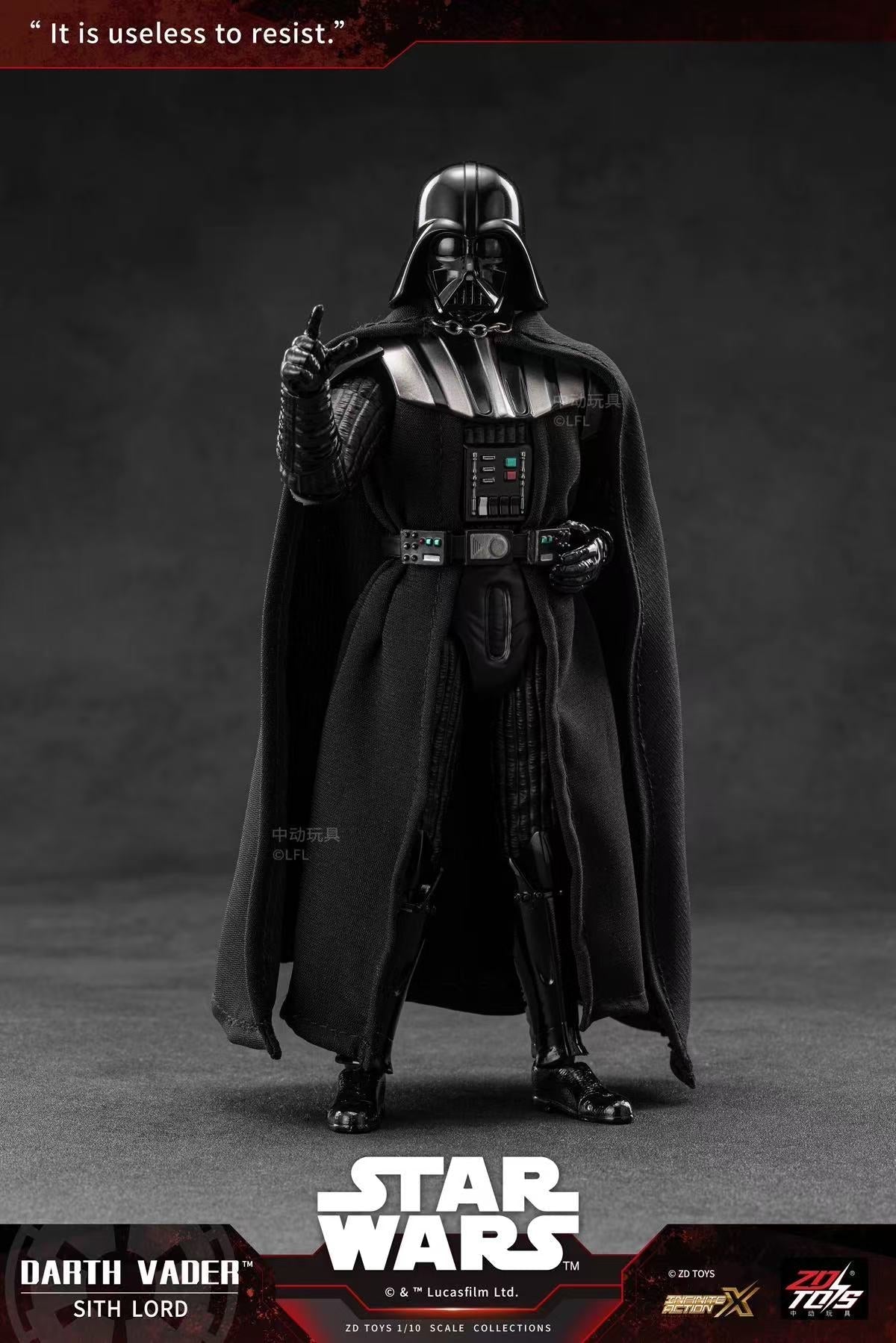 ZD Toys Star Wars Darth Vader 1:10 Scale Collectible Figure - Inaboxstore