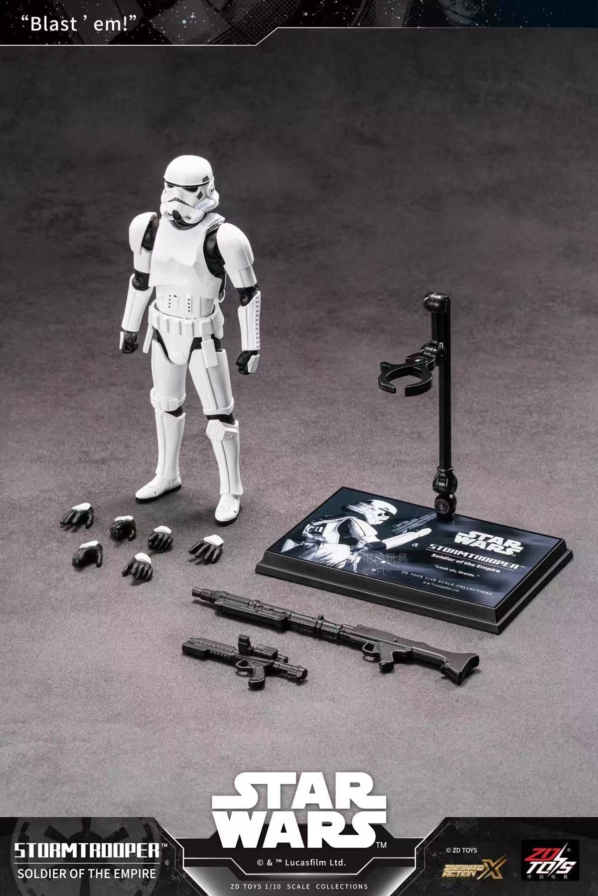 ZD Toys Star Wars Stormtrooper 1:10 Scale Collectible Figure - Inaboxstore